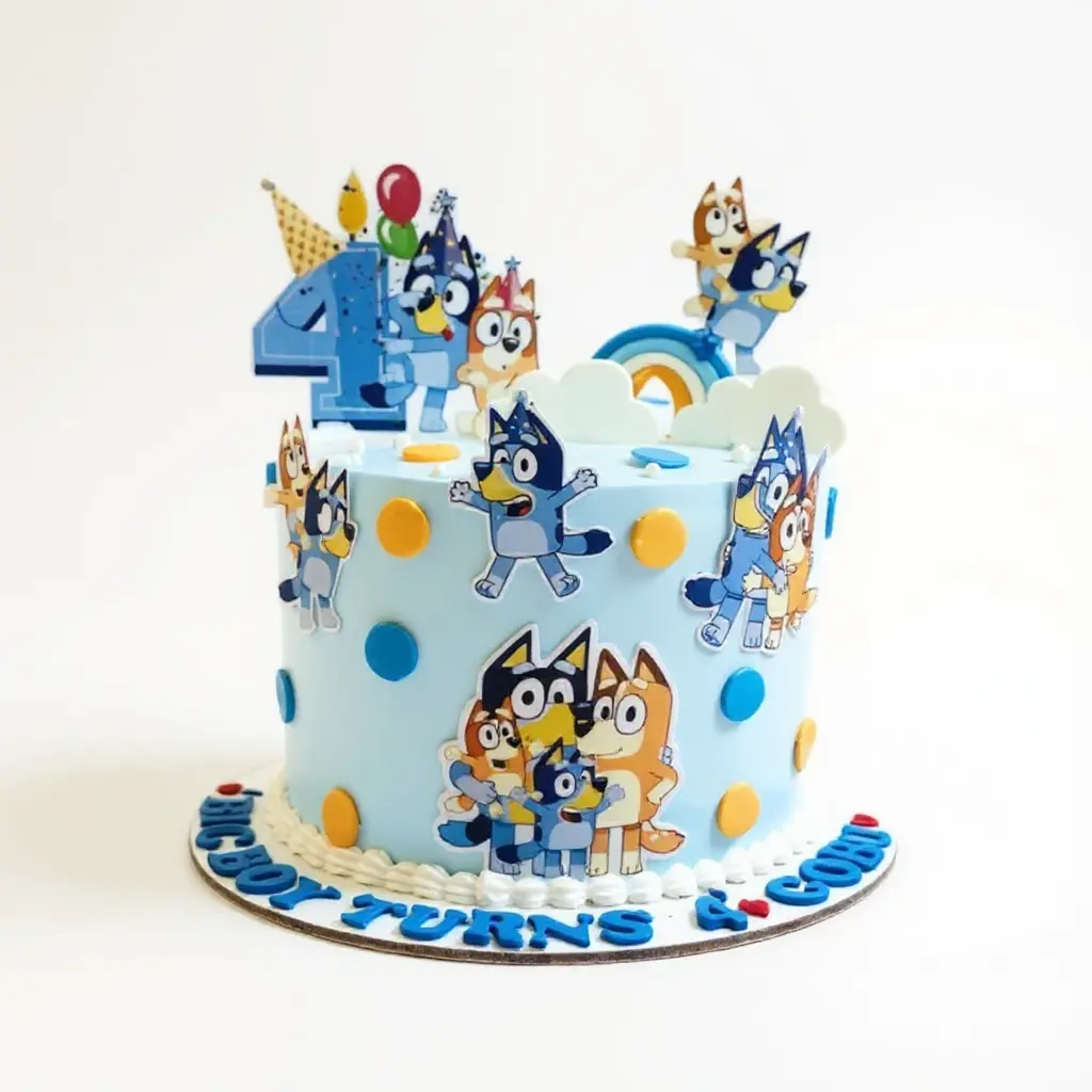 Bluey theme cake