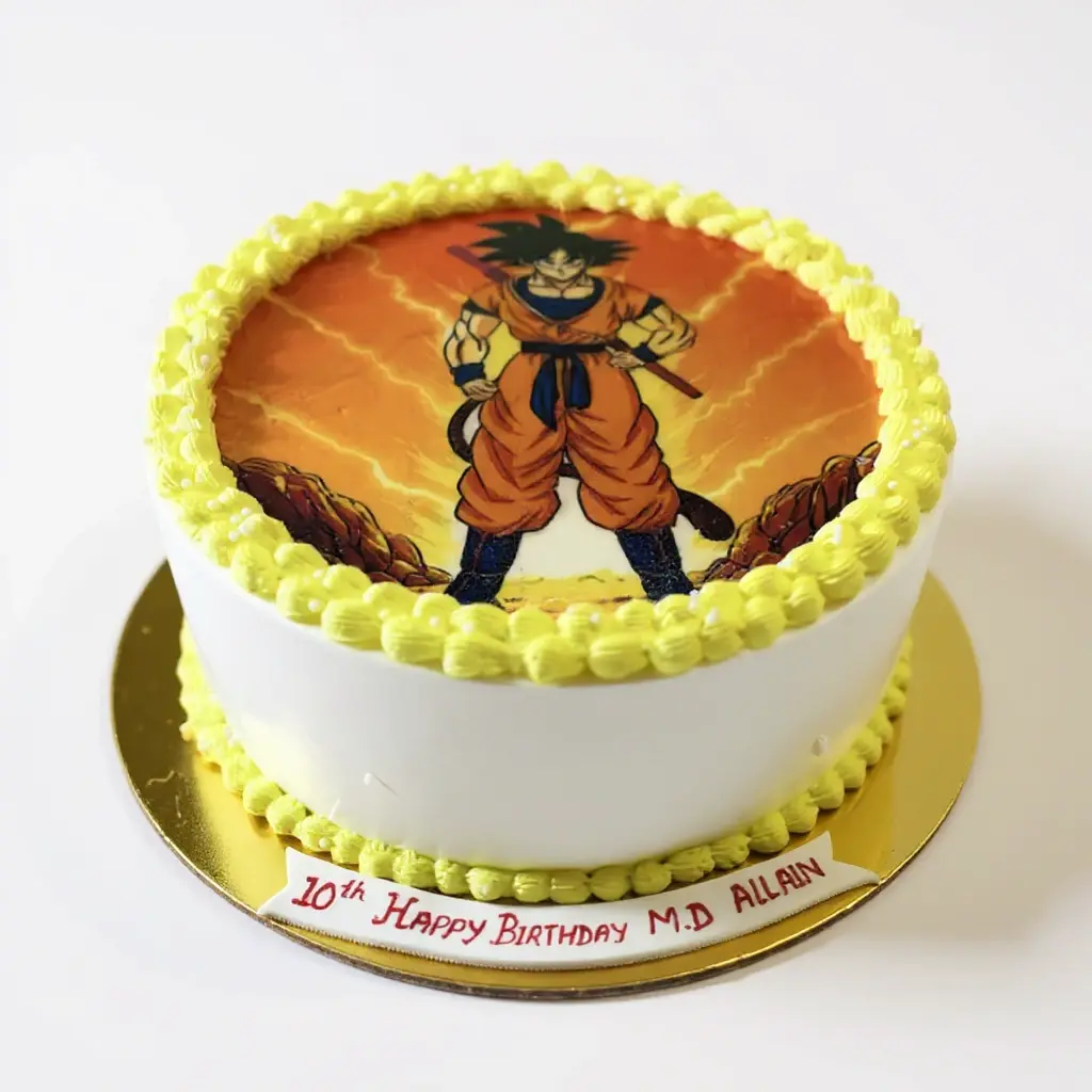 Dragon ball themed cake