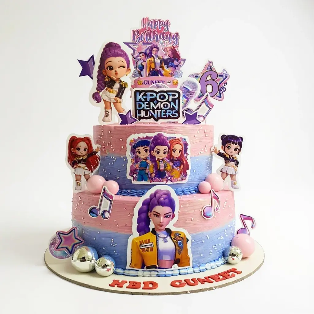 K-pop theme cake