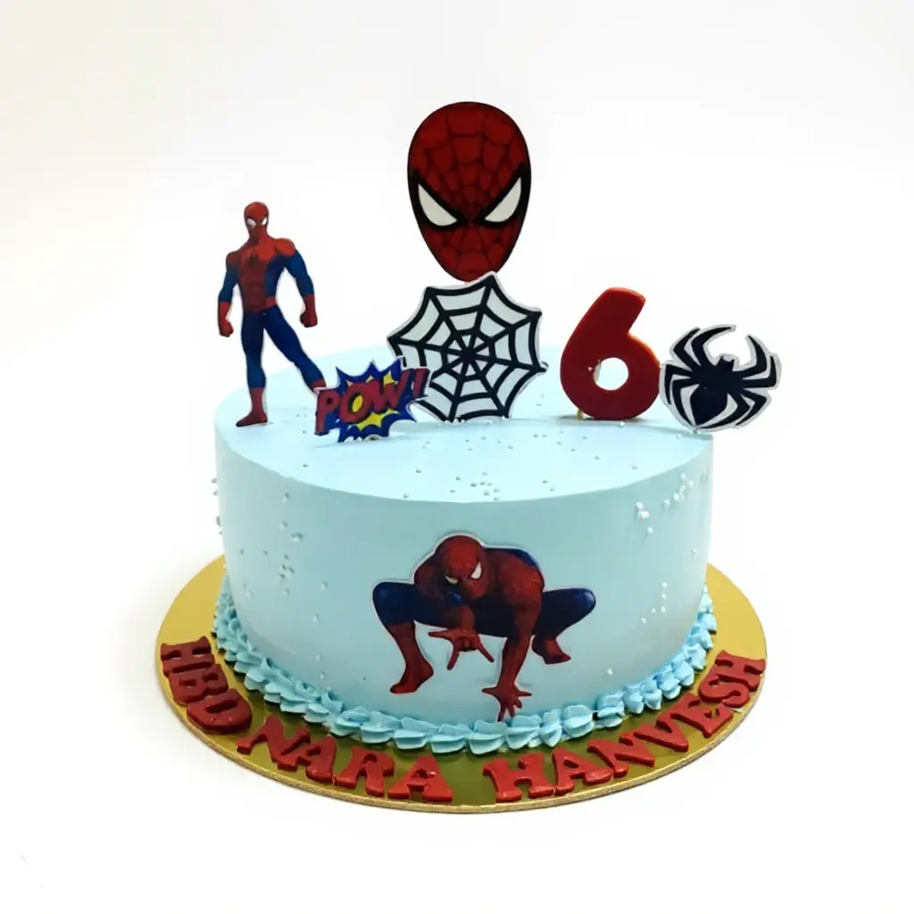 Spider-man theme cake