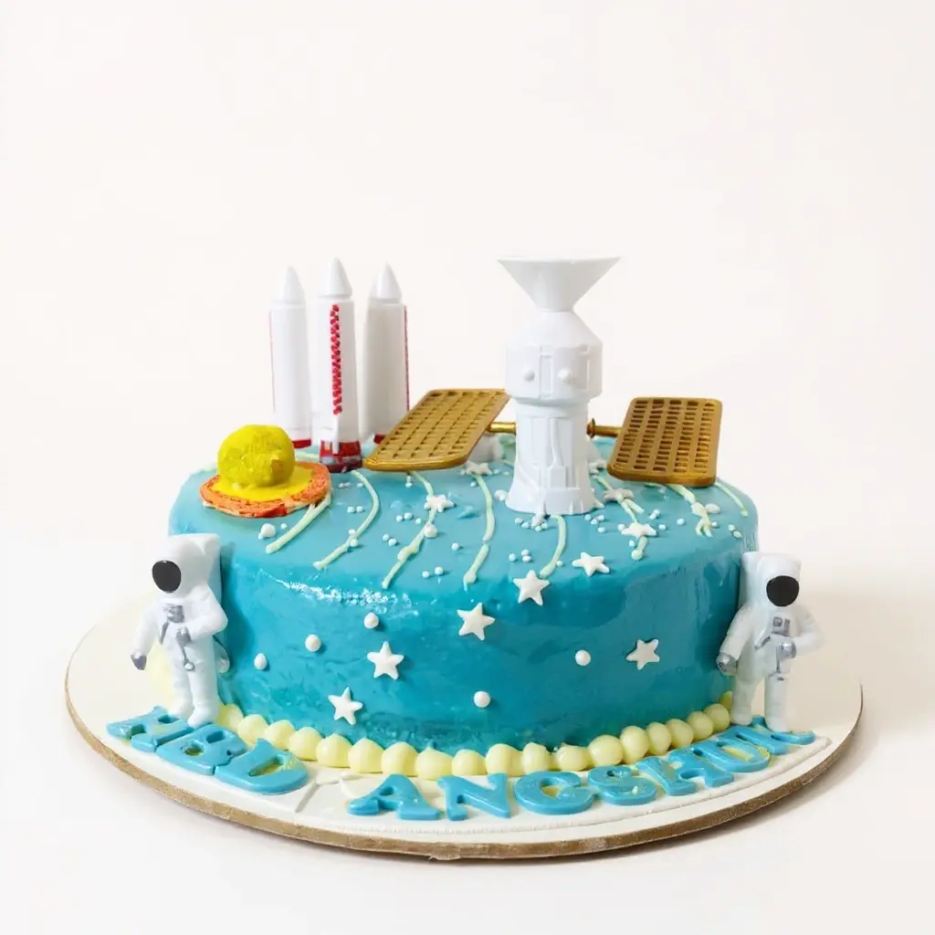 Astronaut theme cake
