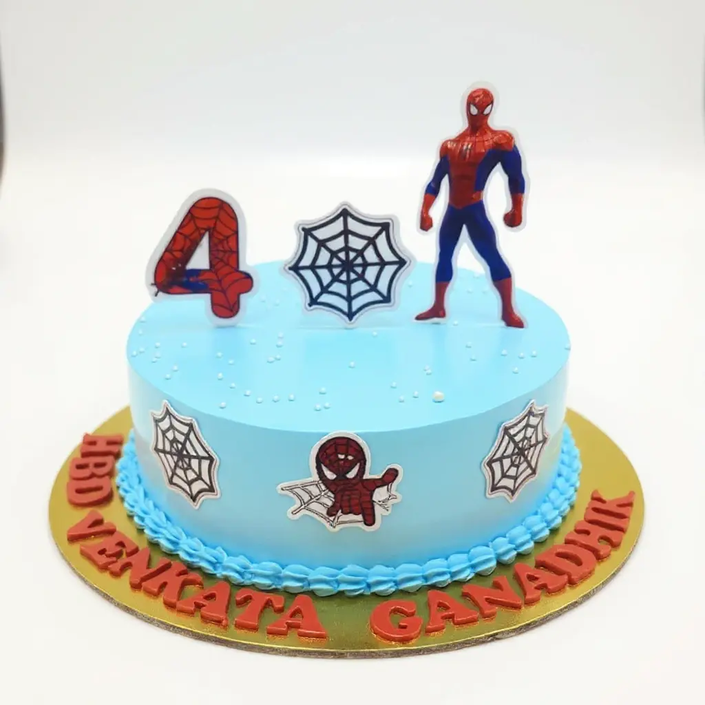 Spider-men theme cake