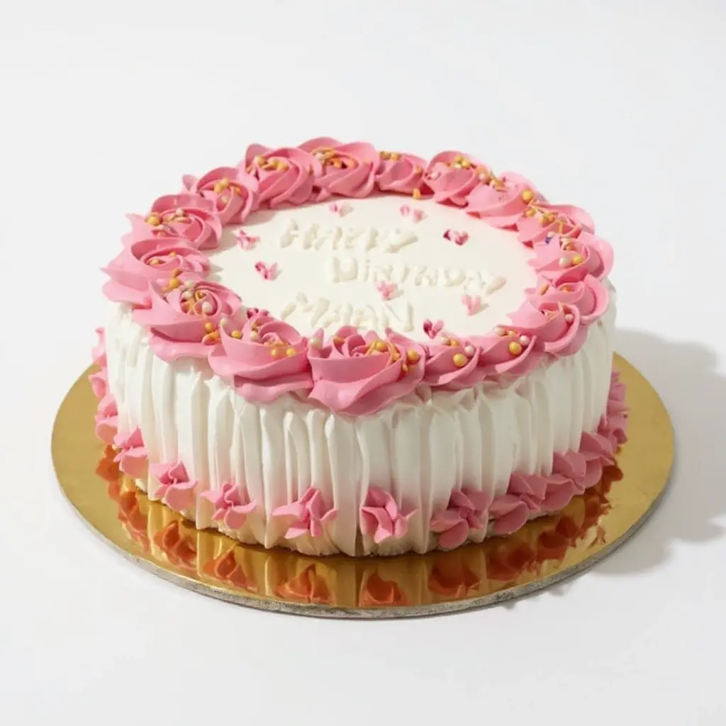 Chocolate flavour birthday cake
